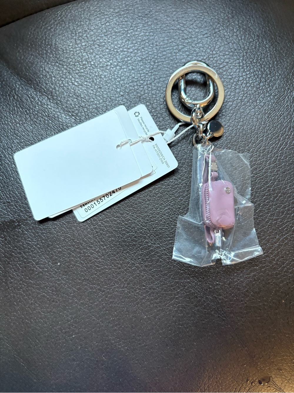 Purple lululemon Keyring Phone Charm Keychain - belt bag